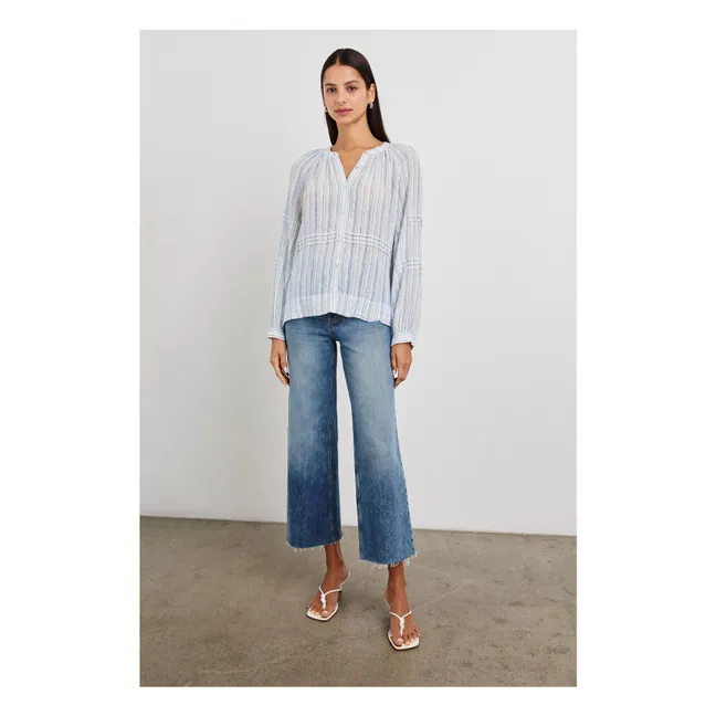 Bluse Frances Sonoma Streifen | Hellblau