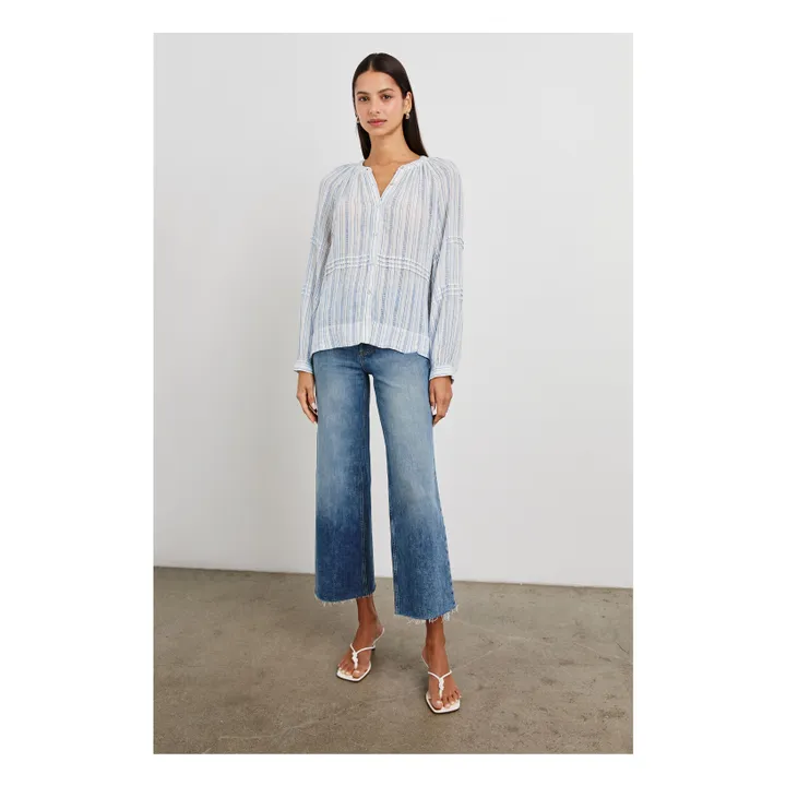 Blouse Frances Sonoma Rayures | Bleu Clair- Image produit n°3