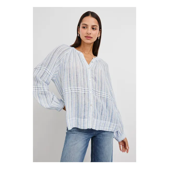 Bluse Frances Sonoma Streifen | Hellblau