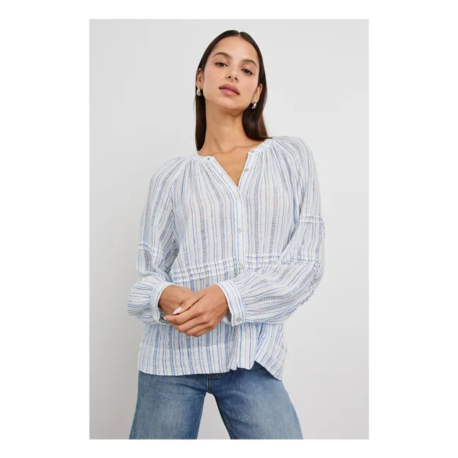 Bluse Frances Sonoma Streifen | Hellblau