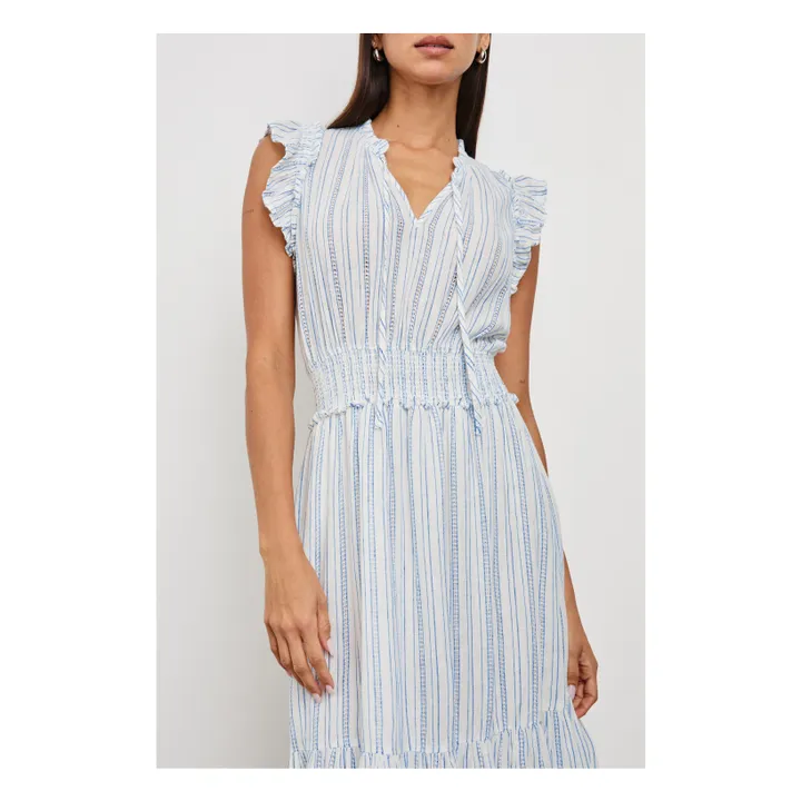 Vestido de rayas Garden Sonoma | Azul Claro- Imagen del producto n°5