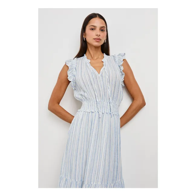 Kleid Garden Sonoma Streifen | Hellblau