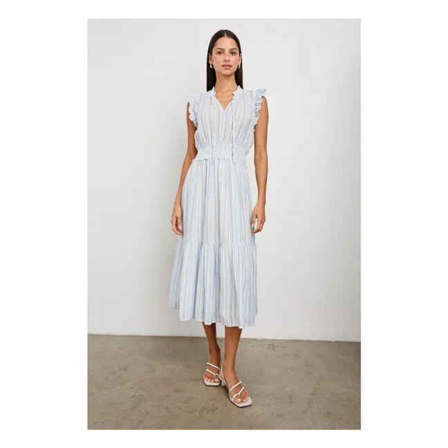 Kleid Garden Sonoma Streifen | Hellblau