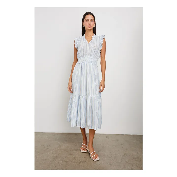 Vestido de rayas Garden Sonoma | Azul Claro- Imagen del producto n°2