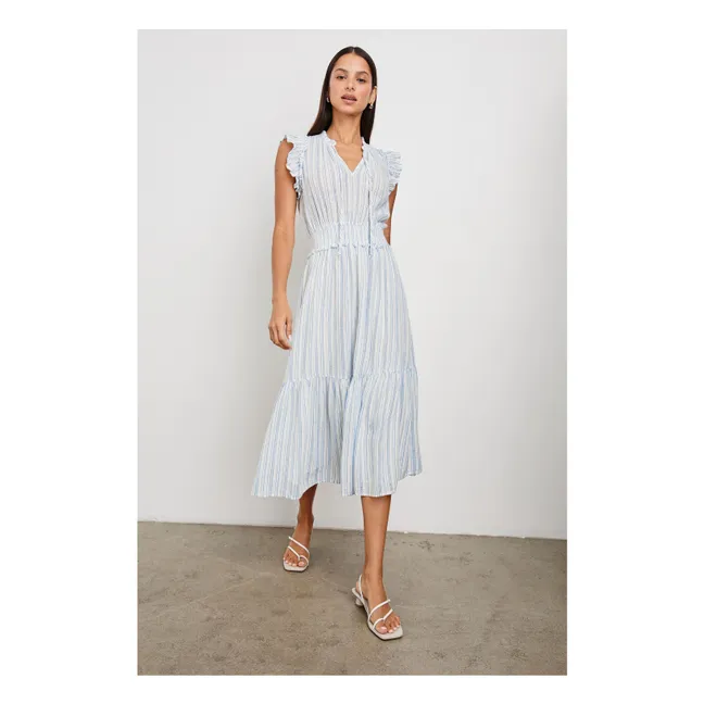 Kleid Garden Sonoma Streifen | Hellblau