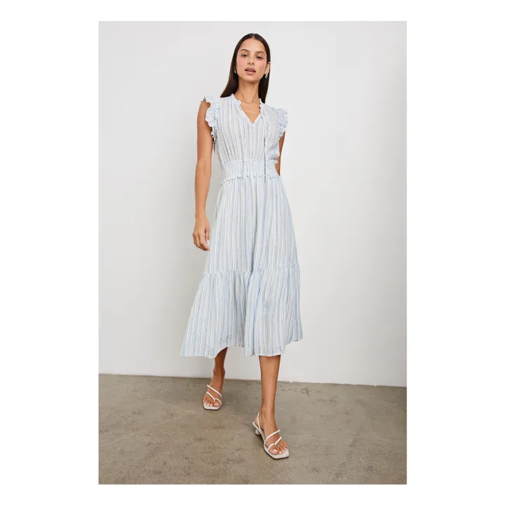 Vestido de rayas Garden Sonoma | Azul Claro- Imagen del producto n°1
