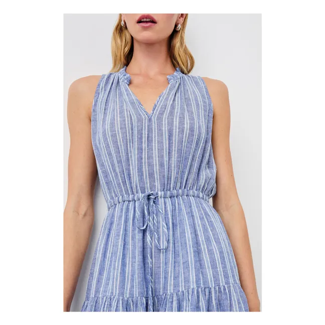 Kleid Albany Lake View Gestreift | Blau