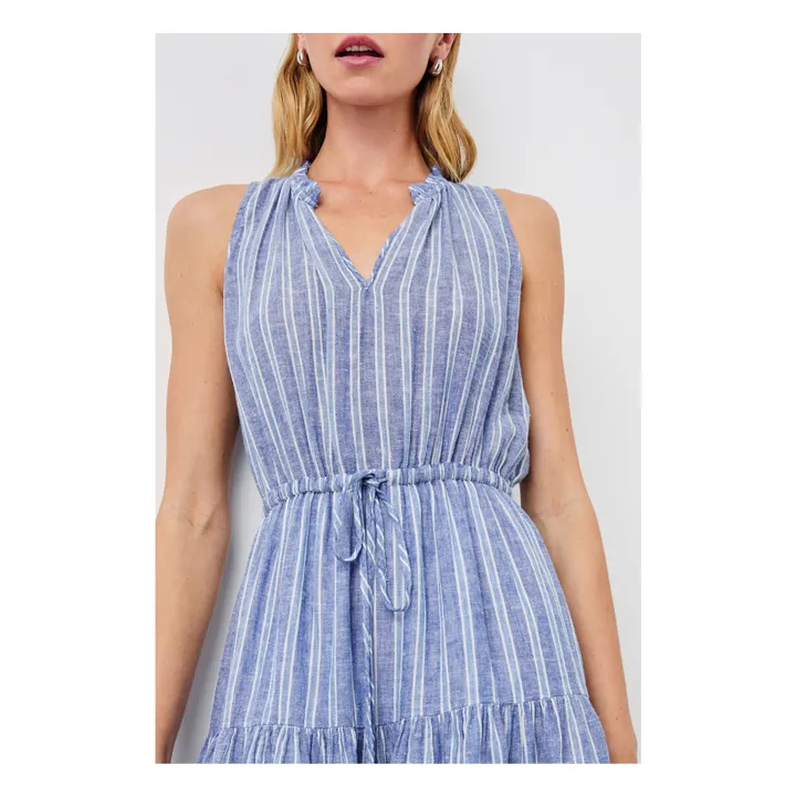 Robe Albany Lake View Rayures | Bleu- Image produit n°5