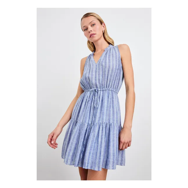 Kleid Albany Lake View Gestreift | Blau