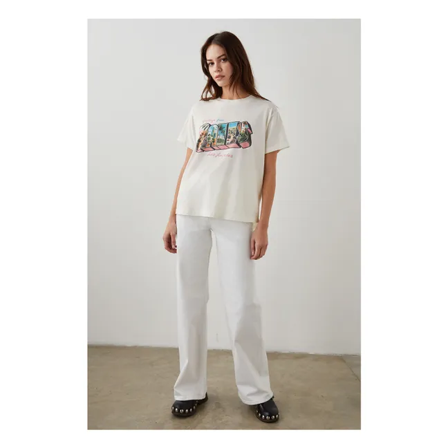 Boyfriend-T-Shirt | Weiß