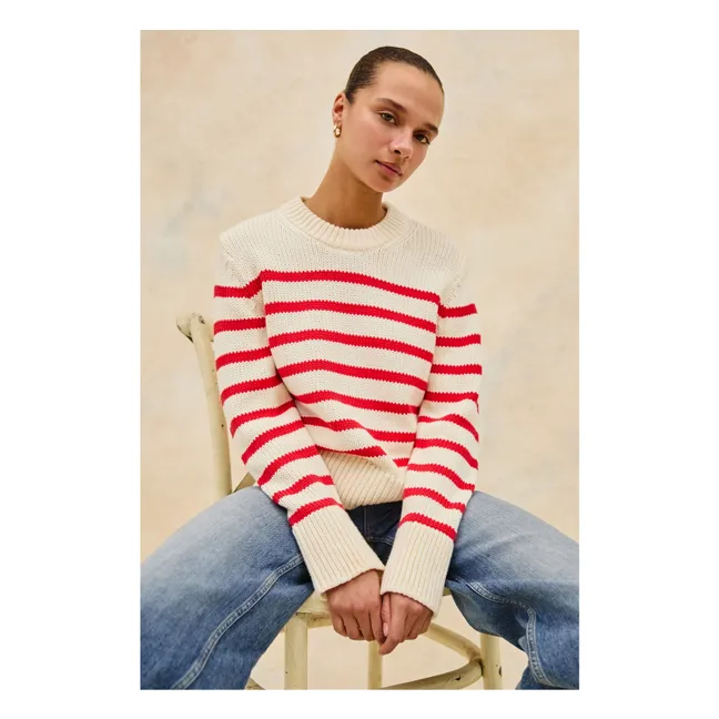 Jersey de rayas Alise | Rojo