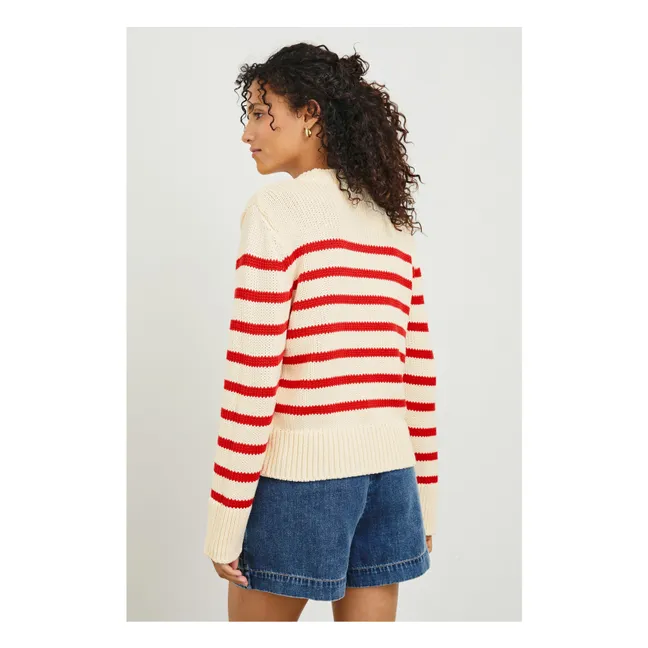 Jersey de rayas Alise | Rojo