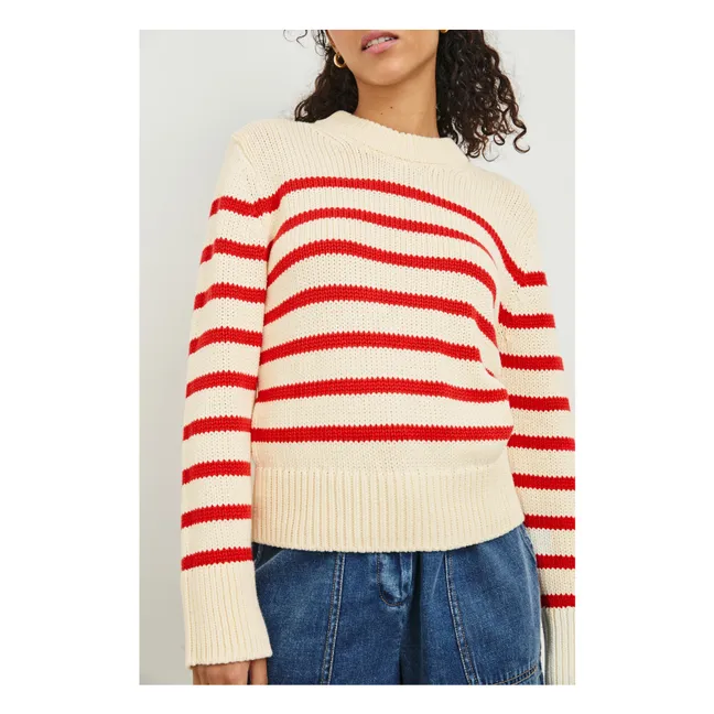 Jersey de rayas Alise | Rojo