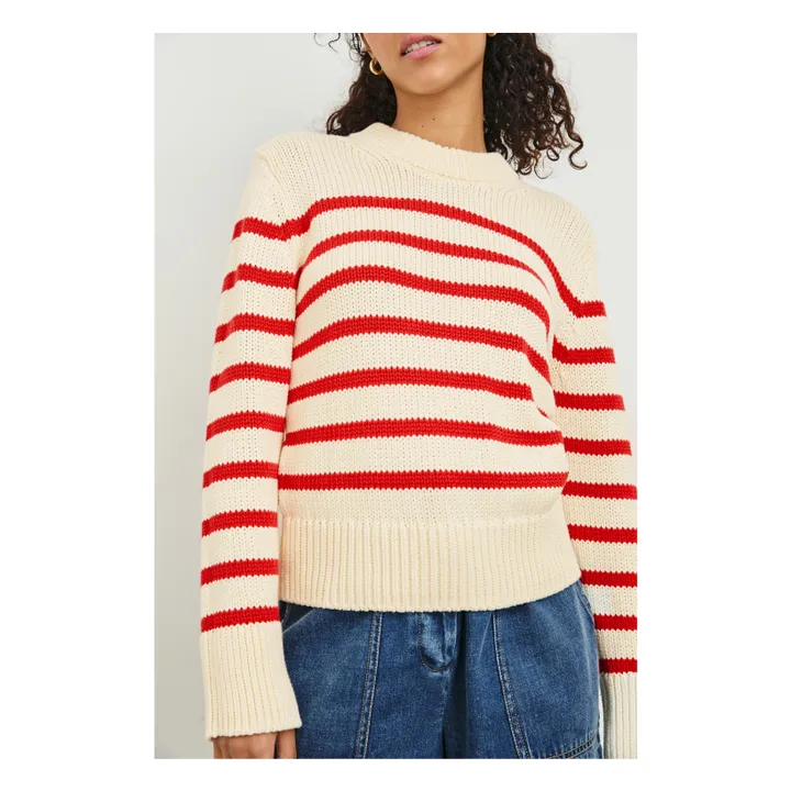 Pullover Alise Gestreift | Rot- Produktbild Nr. 5