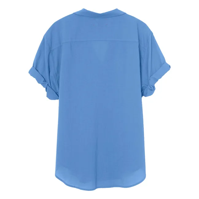 Camicia Channing in popeline di cotone | Blu scur