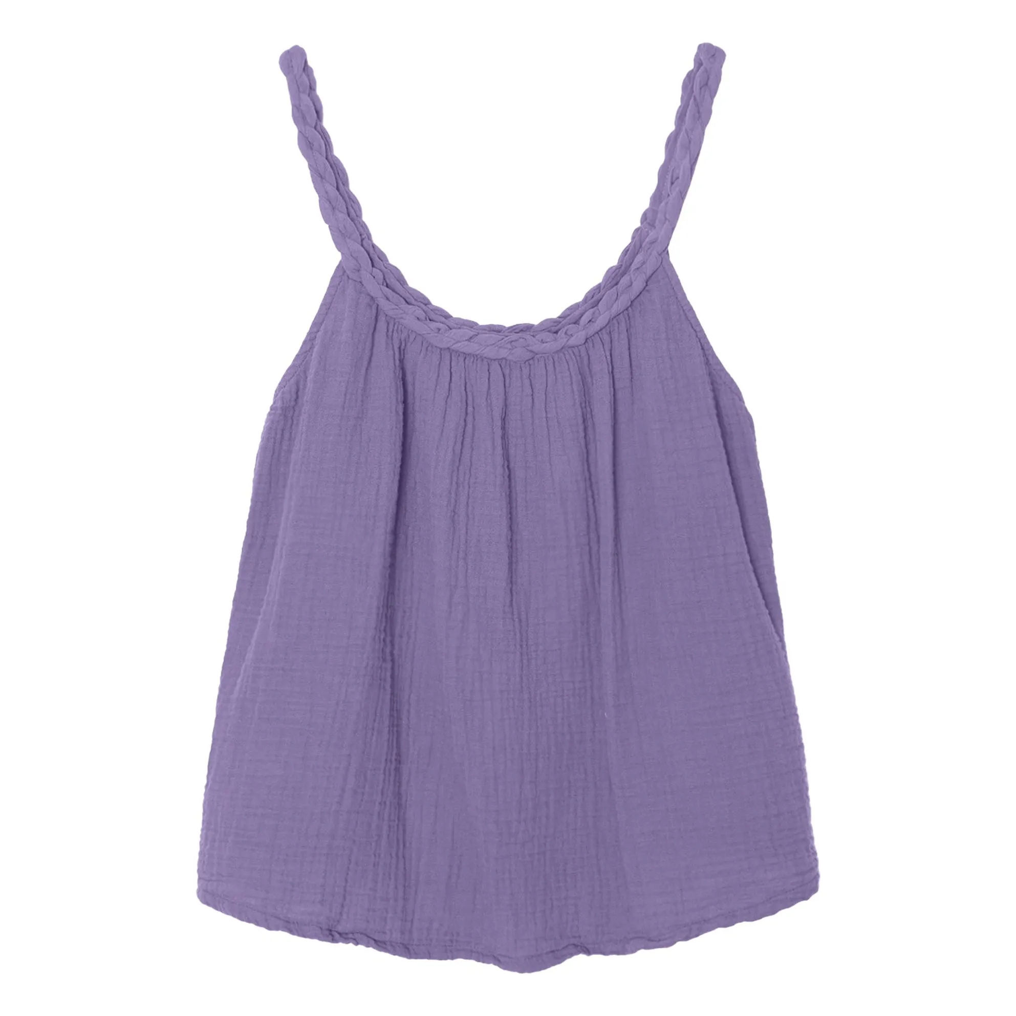 Xirena Washed Blue Brandi Cotton Gauze Tank Top