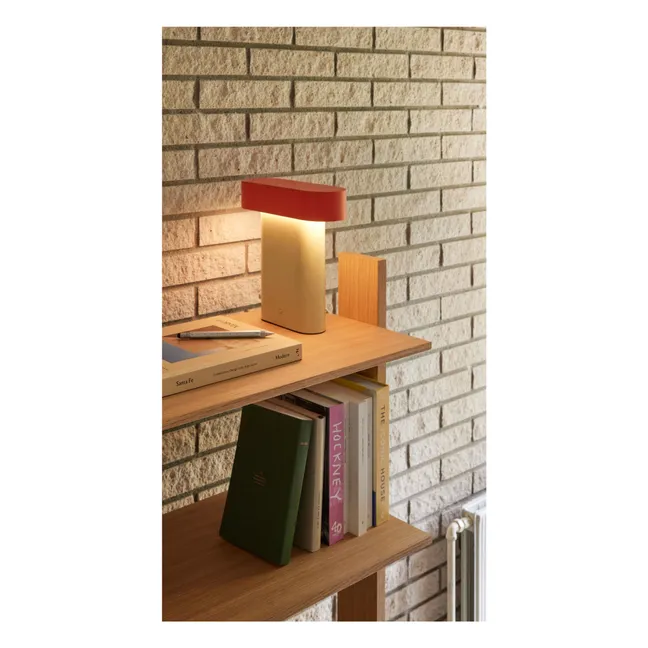 Elegante lampada da tavolo | Rosso