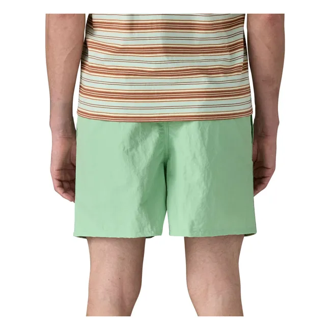 Badeshorts Baggy aus recycelten Fasern | Seladon