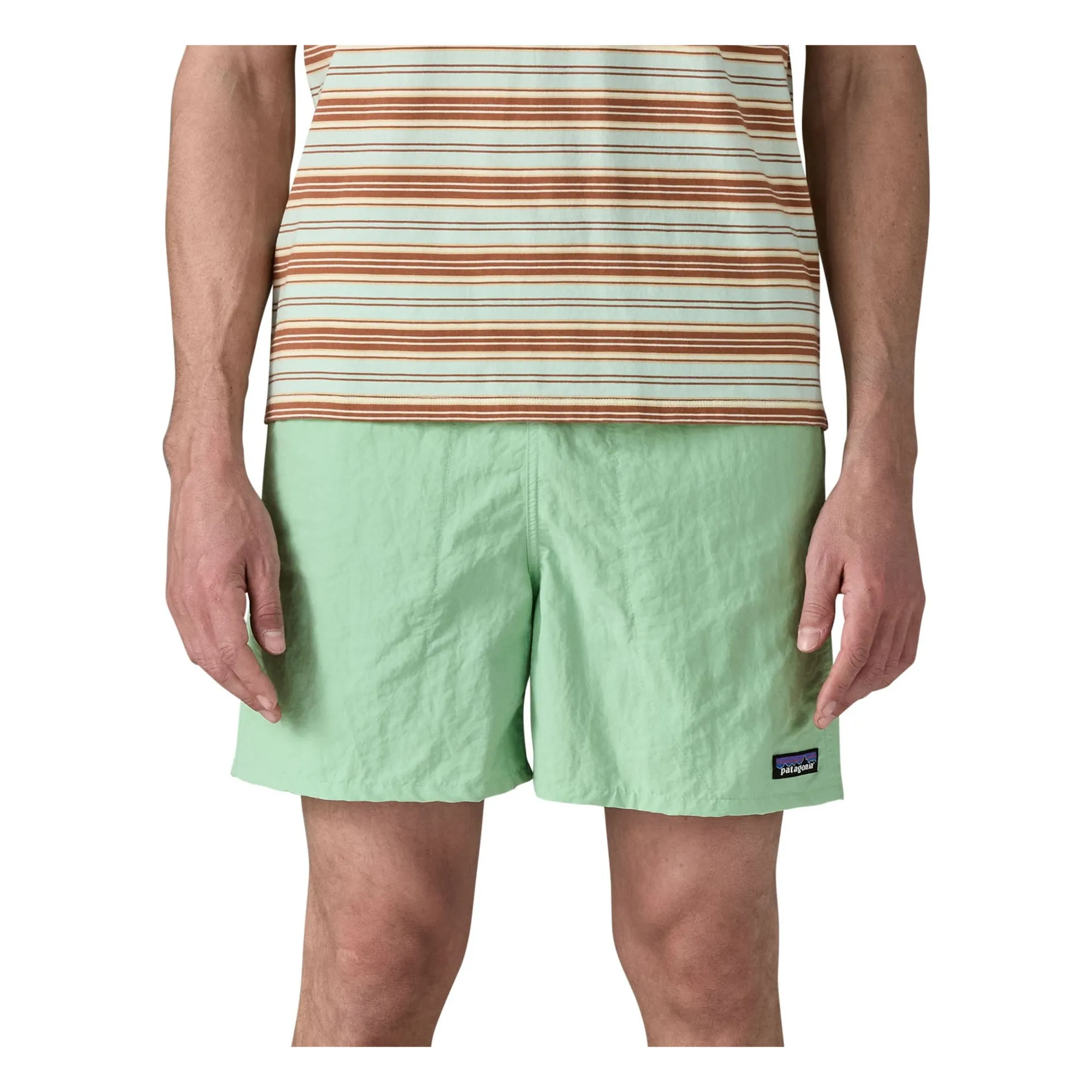 Short de Bain Baggy Fibres Recyclées | Vert céladon- Image produit n°2