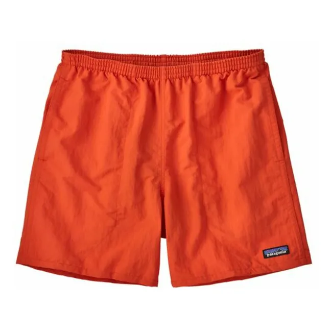 Short de Bain Baggy Fibres Recyclées | Orange sanguine