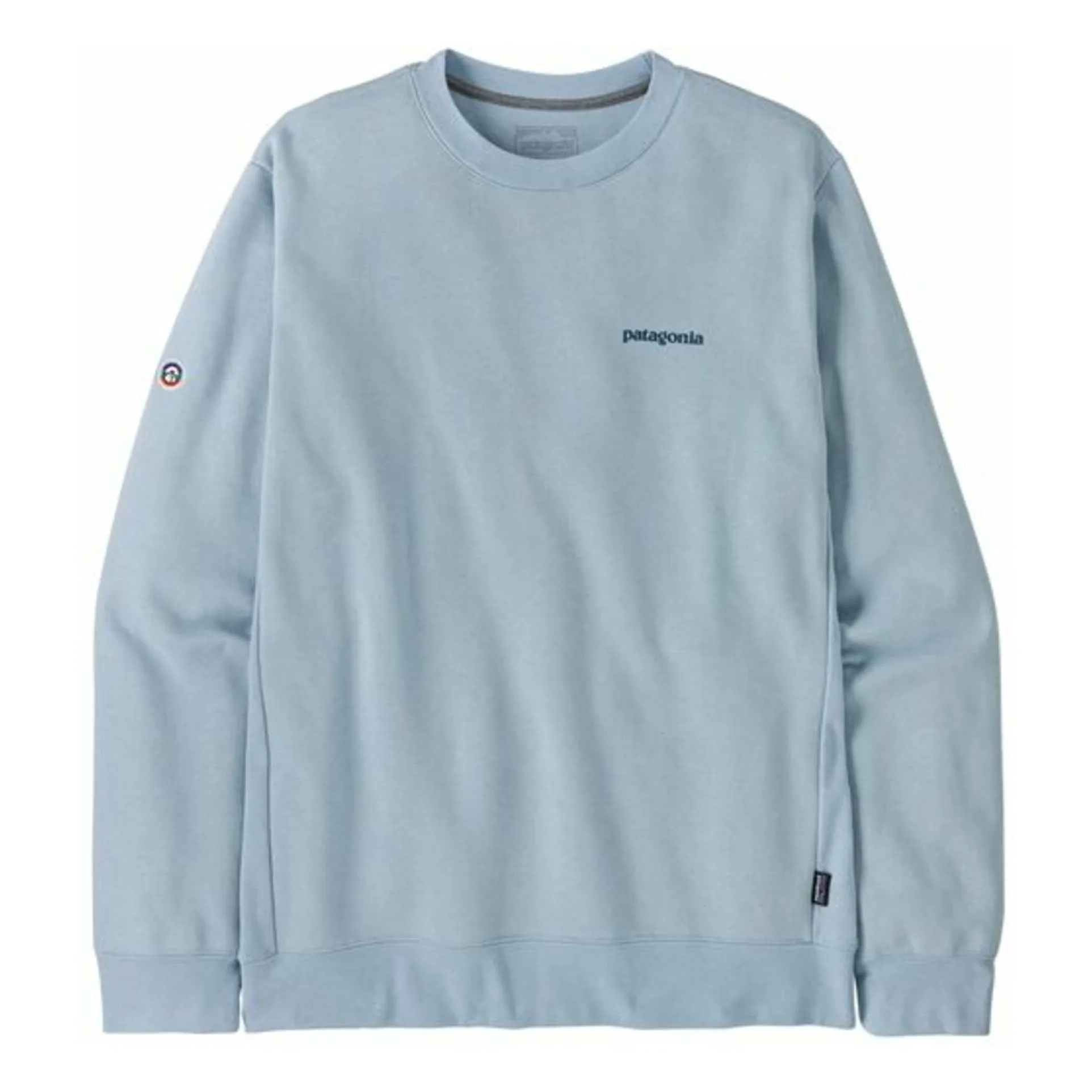 Patagonia Pale Blue Fitz Roy Icon Uprisal Crew Sweatshirt Recycled Fiber