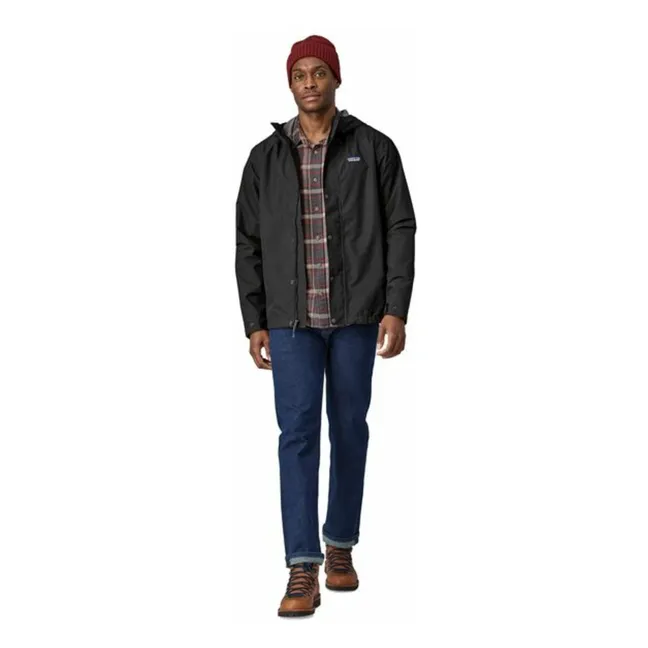 Giacca impermeabile Jackson Glacier Fibre riciclate | Nero