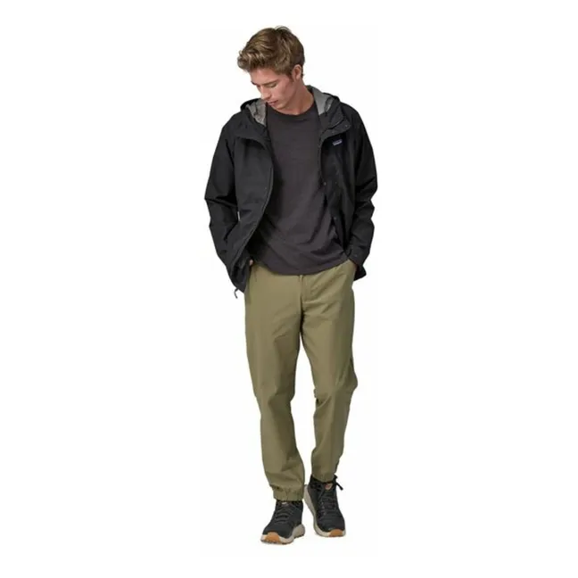 Giacca impermeabile Jackson Glacier Fibre riciclate | Nero