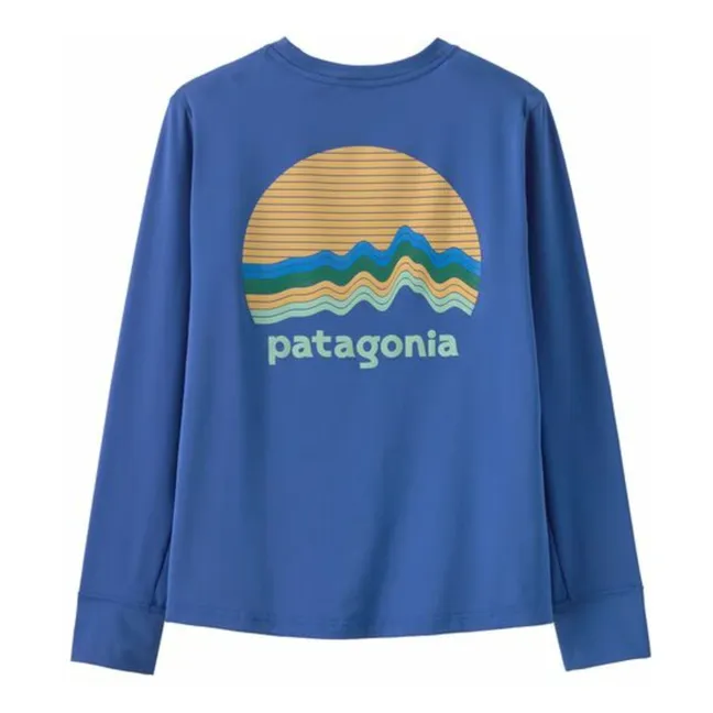 Camiseta de manga larga Cap SW Fibras Recicladas | Azul Mar