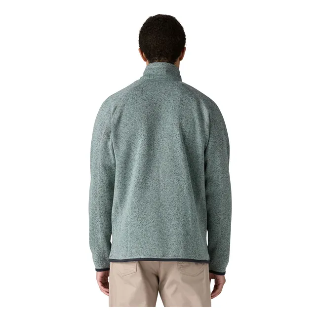 Maglione Better Zip Pile Fibre riciclate | Celadon