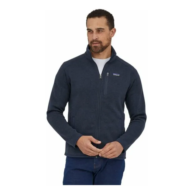 Mejor suéter con cremallera Fibras recicladas | Azul Marino