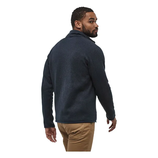 Mejor suéter con cremallera Fibras recicladas | Azul Marino