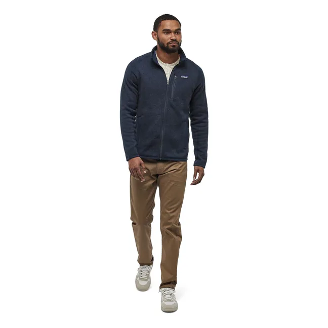 Polaire Zippée Better Sweater Fibres Recyclées | Bleu marine