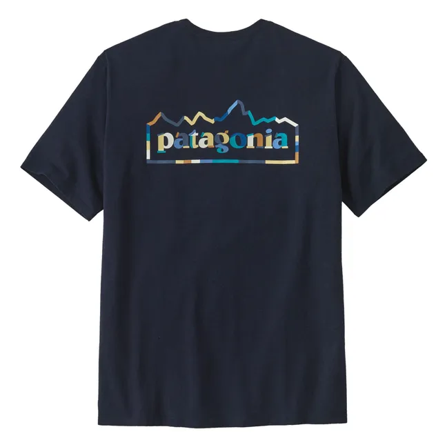 T-shirt Unity Fitz Responsabili Cotone biologico | Blu marino