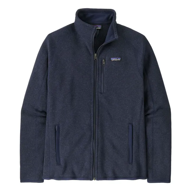 Mejor suéter con cremallera Fibras recicladas | Azul Marino