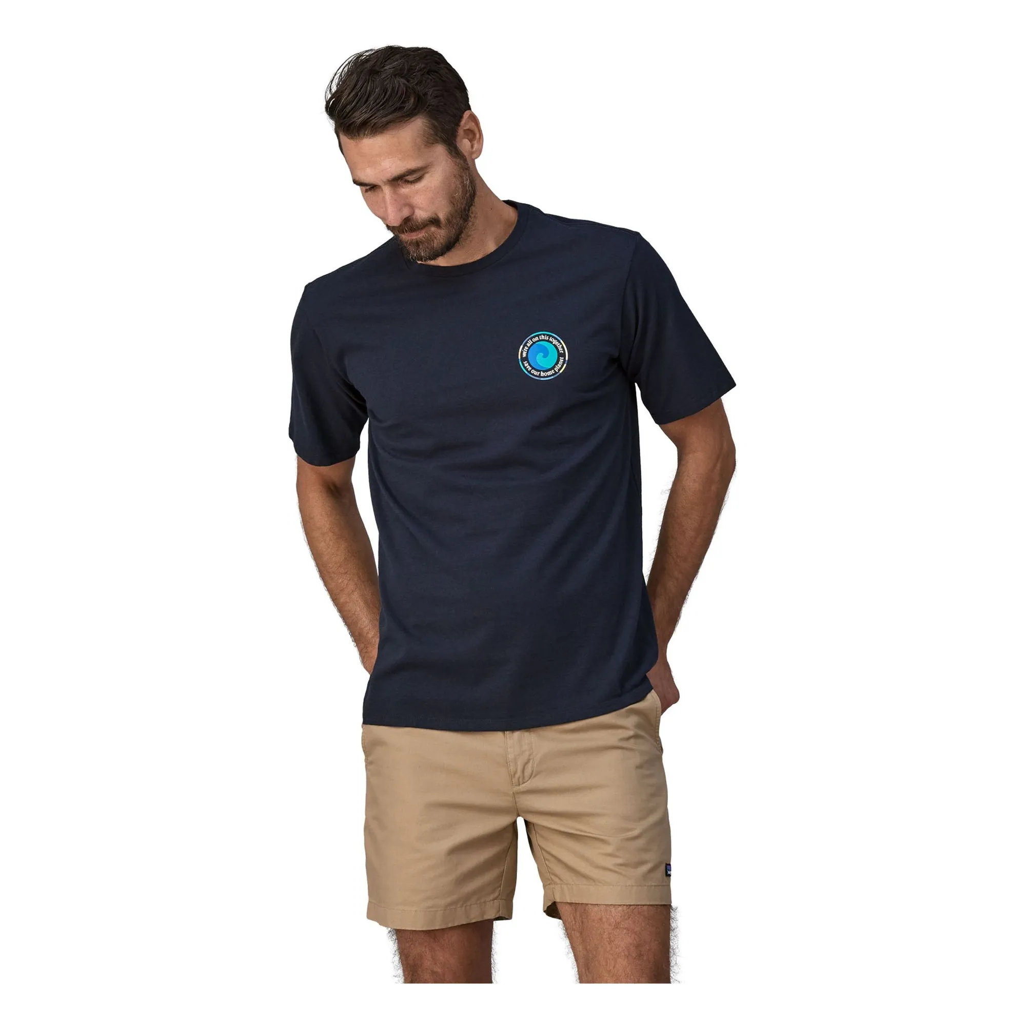 T-shirt Unity Fitz Responsibili Coton Bio | Bleu marine- Image produit n°1