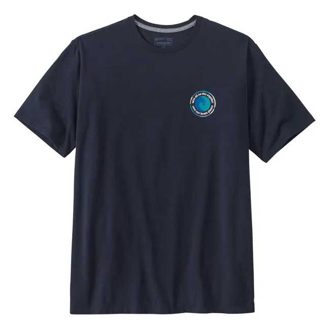 T-shirt Unity Fitz Responsabili Cotone biologico | Blu marino