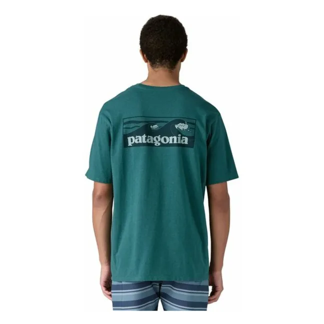 T-shirt Boardshort Logo Responsibili Fibres Recyclées | Bleu canard