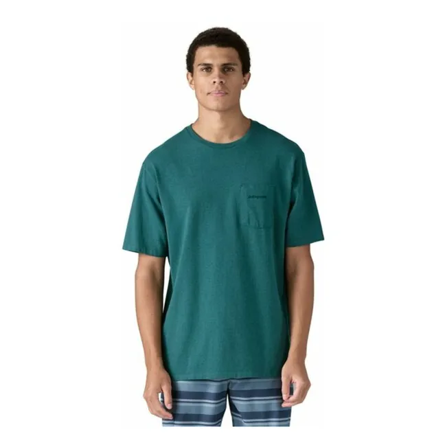T-shirt Boardshort Logo Responsibili Fibres Recyclées | Bleu canard