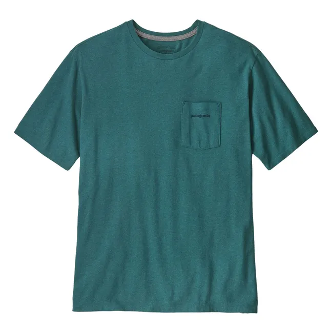 T-shirt Boardshort Logo Responsibili Fibres Recyclées | Bleu canard