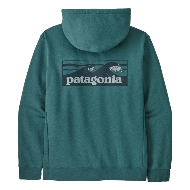 Sudadera con capucha Boardshort Uprisal Fibras recicladas | Azul Pato
