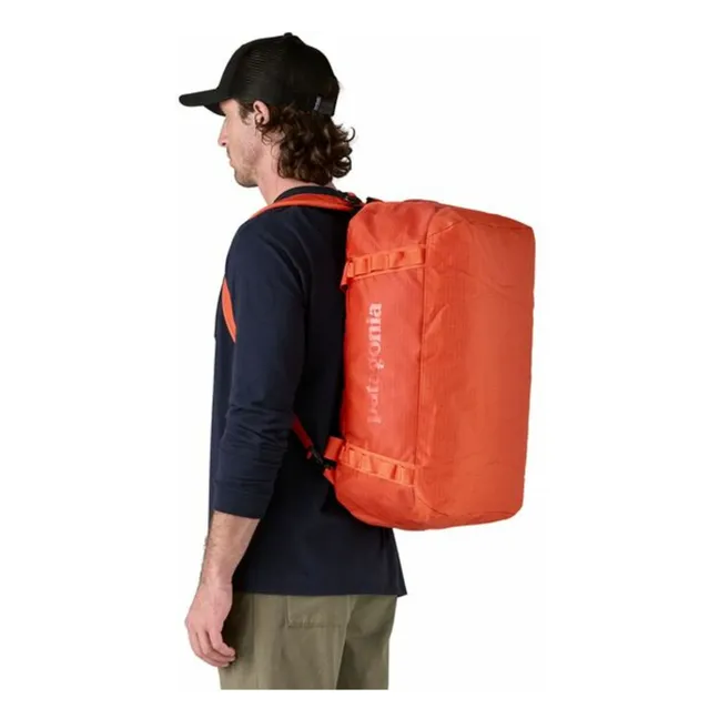 Black Hole Duffel 40L Recycled Fiber Backpack | Orange