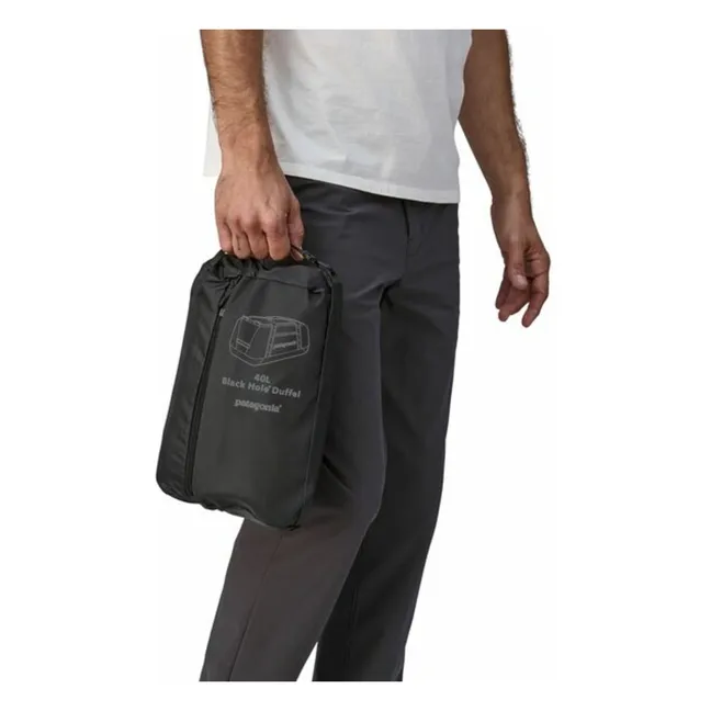 Black Hole Duffel 40L Recycled Fiber Backpack | Black