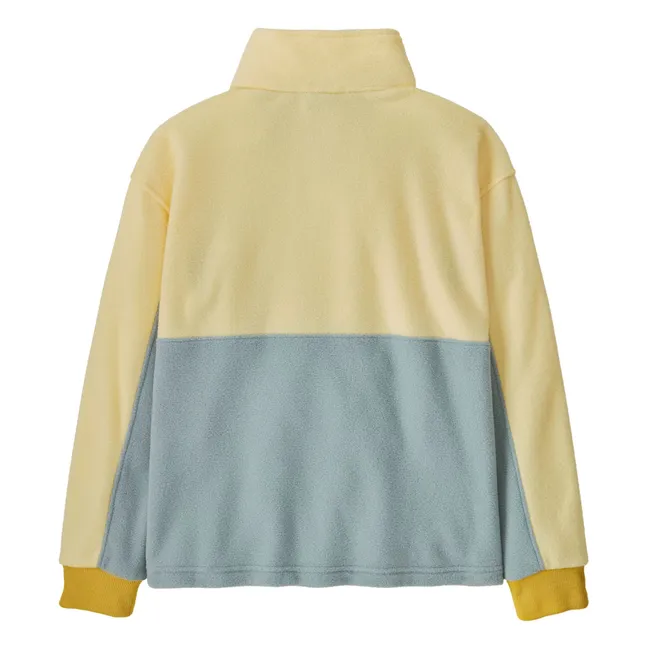 Microdini Pile Zip Sweat Fibre riciclate | Giallo chiaro