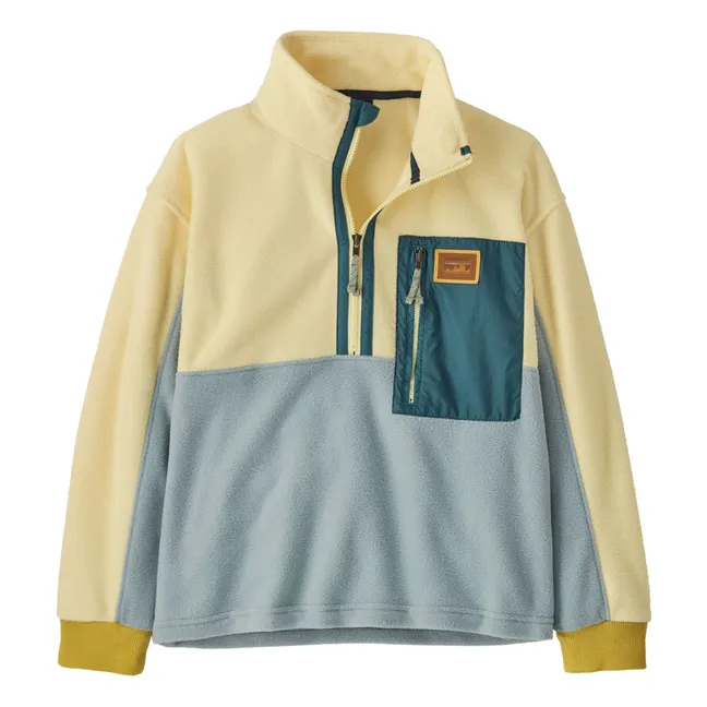 Microdini Pile Zip Sweat Fibre riciclate | Giallo chiaro