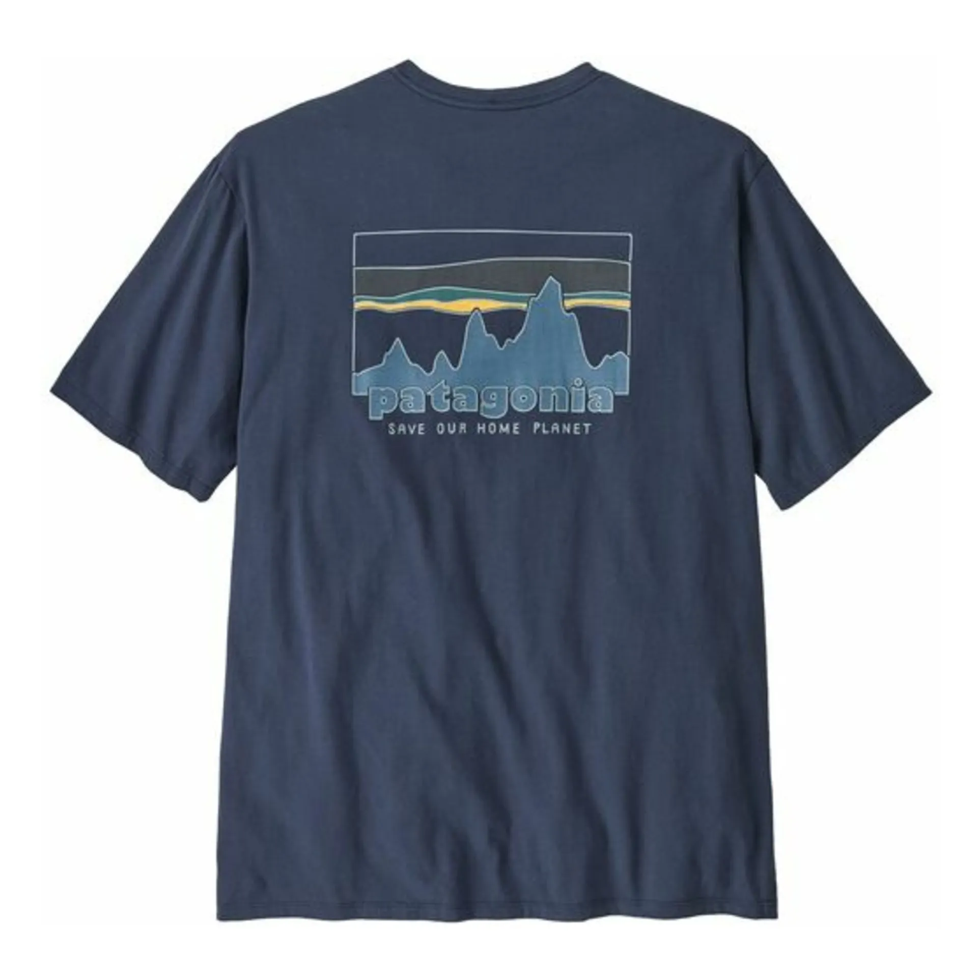 T-shirt 73 Skyline Coton Bio | Bleu marine- Image produit n°1
