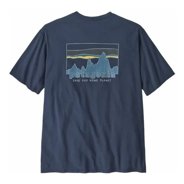 73 Skyline Maglietta in cotone organico | Blu marino