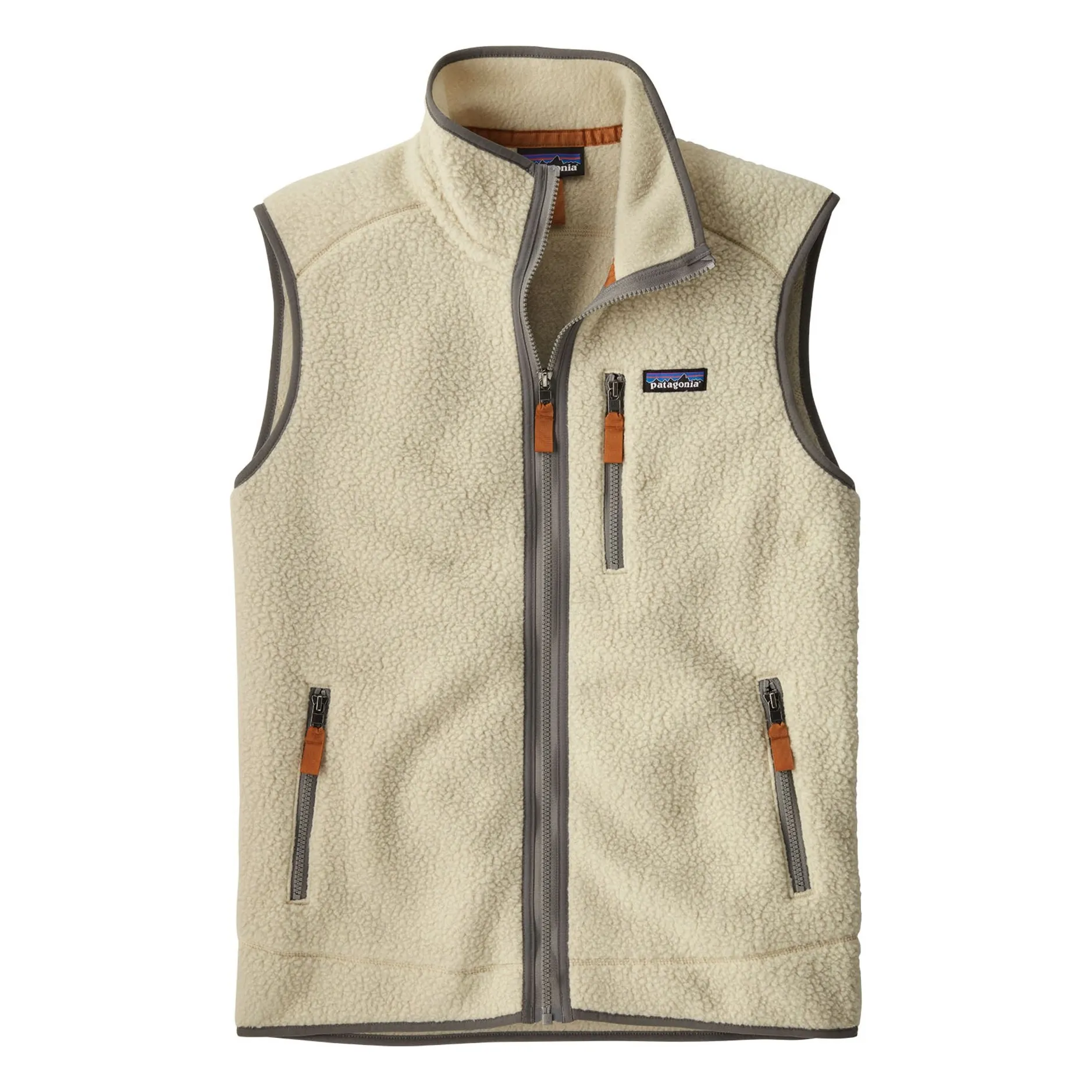 Patagonia Ecru Retro Pile Sleeveless Fleece Recycled Fibers