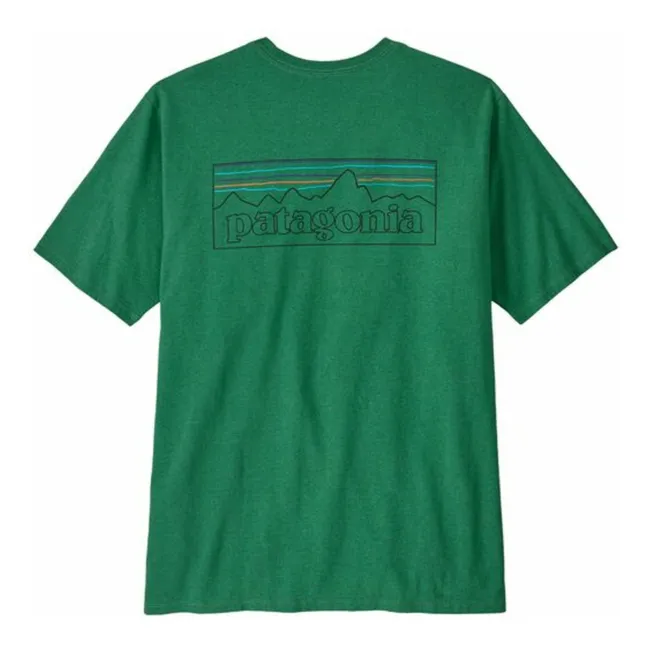T-shirt P-6 Logo Responsibili Fibres Recyclées | Vert sapin