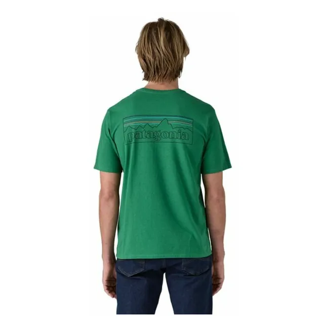 P-6 Logo Responsibili Camiseta Fibras recicladas | Verde Abeto