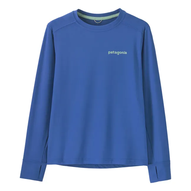 Camiseta de manga larga Cap SW Fibras Recicladas | Azul Mar